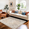 3x5 Living Room Area Rugs: Vintage Washable Non-Slip Rug by HYHAOYUNLAI