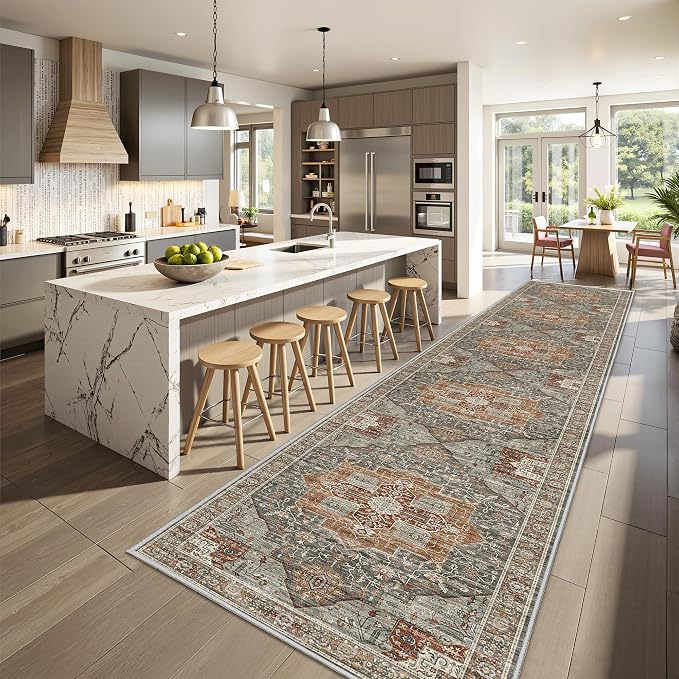 Hallway Runner Rug 2x12, Extra Long Washable Runner Rugs - Image 3