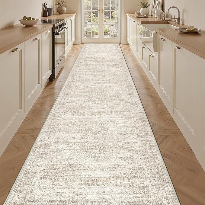 3x16 Washable Runner Rug for Hallway, Non-Slip Long Hallway Runner for Entryway by Restydon