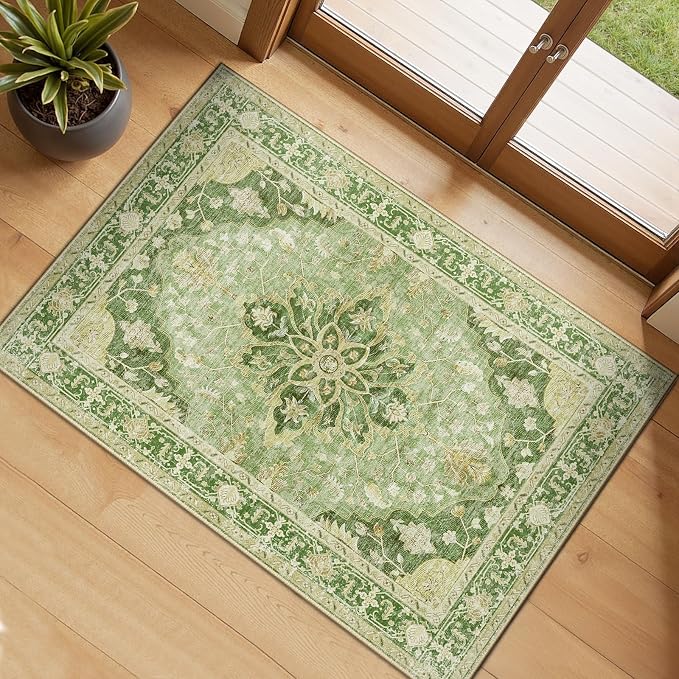 RELEANY Area Rugs 2'6''x4' Kitchen Rugs Entry Rug Small Rugs by RELEANY