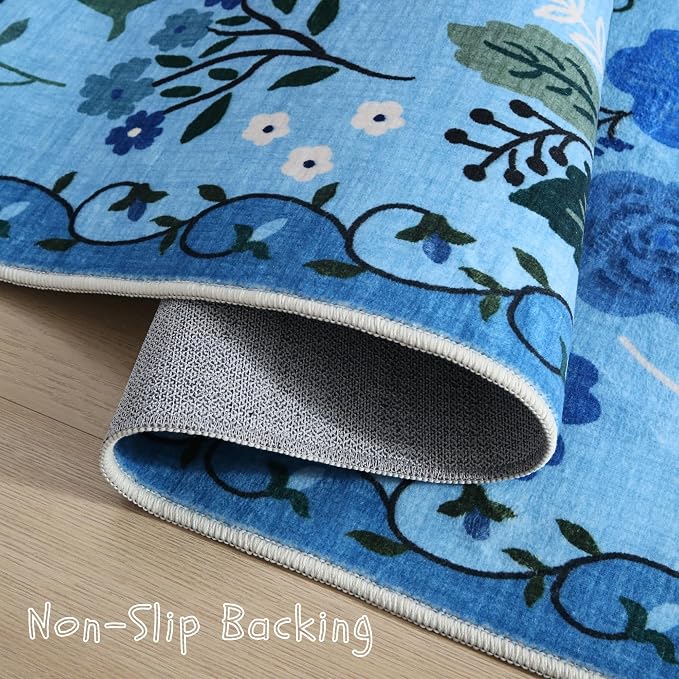 Rugcomf Runner Rug for Hallways Kitchen Rug Non Slip 2'6''x8' Washable Runner - Image 3