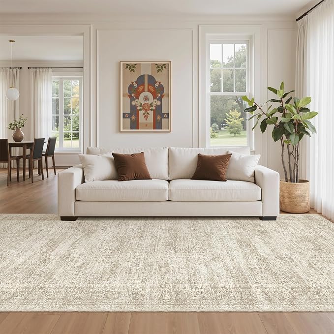 4x10 Wide Hallway Runner Rug: Washable Soft Rug Runners - Image 2