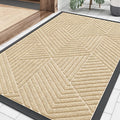 Smiry Front Door Mat Outside Entrance, Heavy Duty Sturdy Natural Rubber Doormat by Smiry