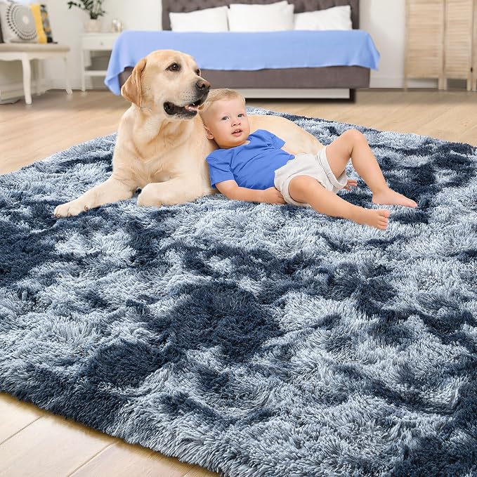 Tepook Area Rugs 9x12 for Living Room, Super Soft Fluffy Rugs for Bedroom - Image 4