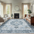 AMADA HOMEFURNISHING 8x10 Area Rug, Washable Low-Profile Large Area Rug by AMADAHOMEFURNISHING