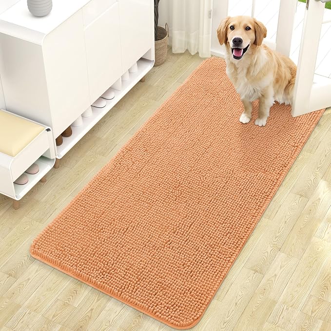 OLANLY Dog Door Mat for Muddy Paws 47x24, Absorbs Moisture and Dirt, Absorbent by OLANLY