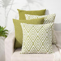HPUK Decorative Throw Pillow Covers Set of 4 Geometric Design Linen Cushion by HPUK