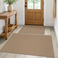 KOZYFLY Rugs for Entryway Sets of 2 Pcs 2x3 and 3x5 Washable Entry Rug Non Slip by KOZYFLY