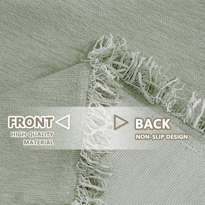 MYSKY HOME Chenille Sofa Slipcovers Sage Green Sofa Covers - Image 5
