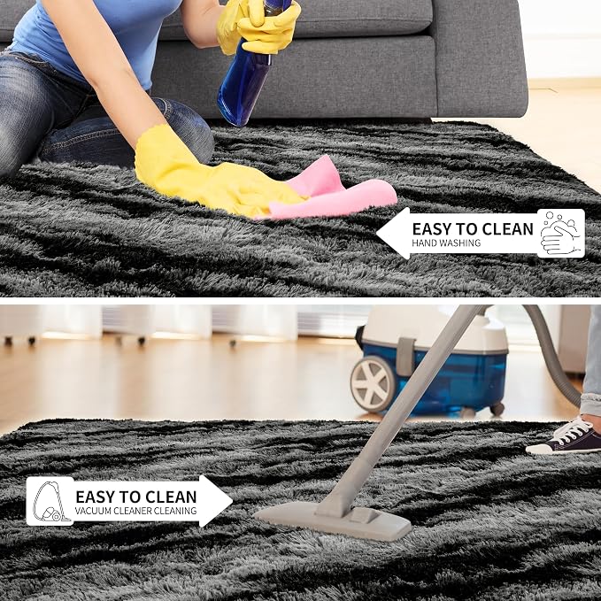 Tepook Fluffy Large Rugs for Living Room, Shag Area Rug 6x9 Soft Carpet for - Image 7