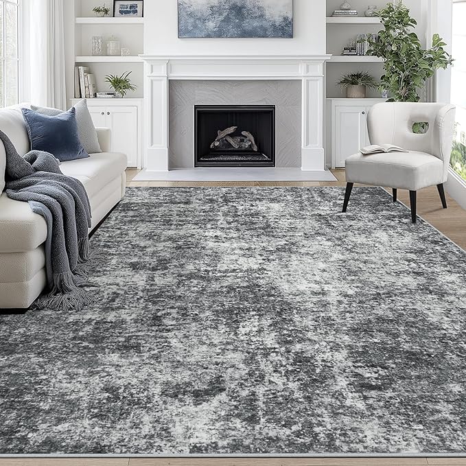 9x12 Area Rugs for Living Room Rug Washable: Abstract Large Rug for Dining Room by Aelenmu
