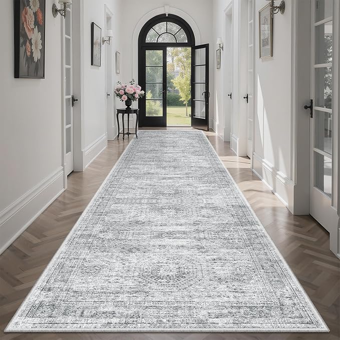 Runner Rug 3x12 Washable Non-Slip Hallway Runner Rugs by Soalmost