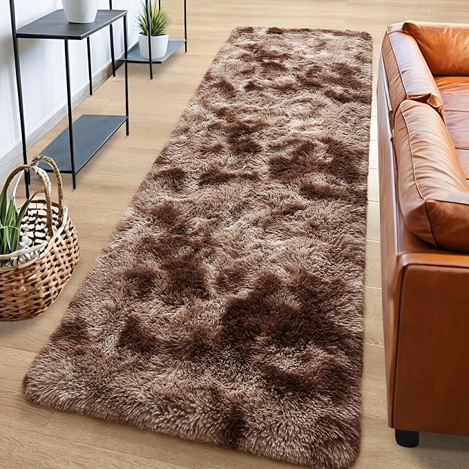 Tepook Fluffy Runner Rugs for Bedroom Aesthetic 2x6 Feet, Shag Soft Bedside Rug - Image 2