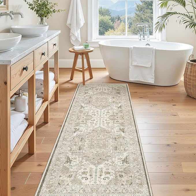 Madane Washable Runner Rug 2x6, Ultra-Thin Non-Slip Non-Shedding Hallway Runner - Image 4
