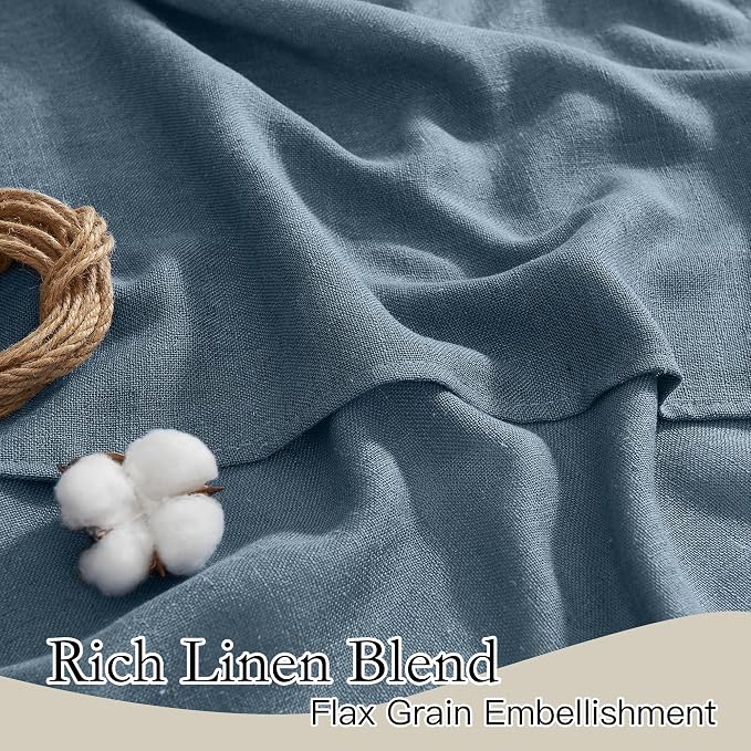RYB HOME Long Linen Curtains 96 inches Long - Image 3