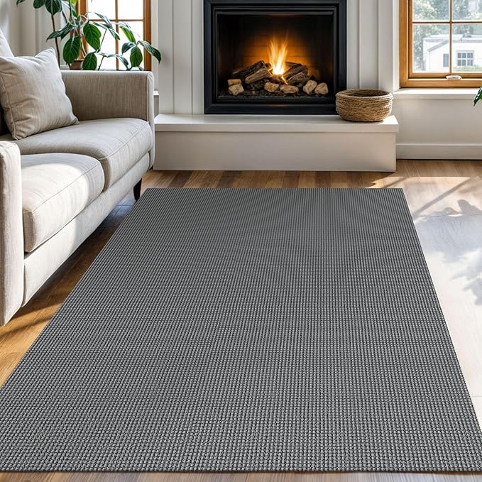 KOZYFLY Boho Rugs for Entryway Rugs 4x6 ft Washable Area Rugs Rubber Backed by KOZYFLY