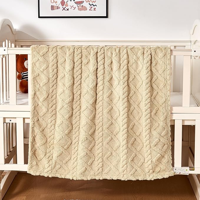 Sherpa Fleece Baby Blanket, Ultra Soft Fluffy Premium Baby Blankets by Yurhap