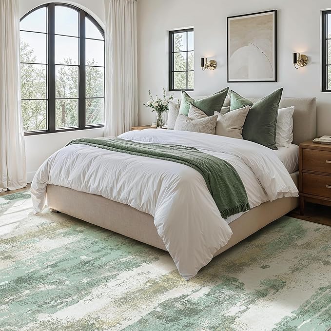Area Rugs 6x9 for Living Room Bedroom, Modern Abstract Machine Washable Rug - Image 3