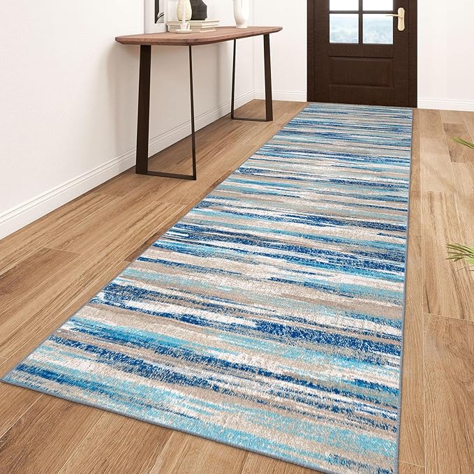Lansny Modern Abstract Runner Rug 3x10 by lansny