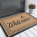Yimobra Welcome Front Door Mat, Heavy Duty Easy Clean Doormat Indoor Outdoor by Yimobra