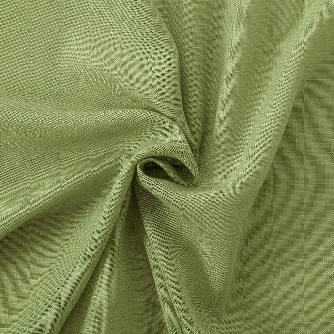 BGment 54 Inch Length Green Curtains - Image 7