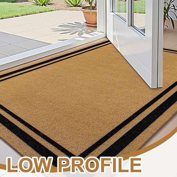 OLANLY Front Door Mat, Low Profile Doormat, Stain and Fade Resistant, - Image 5