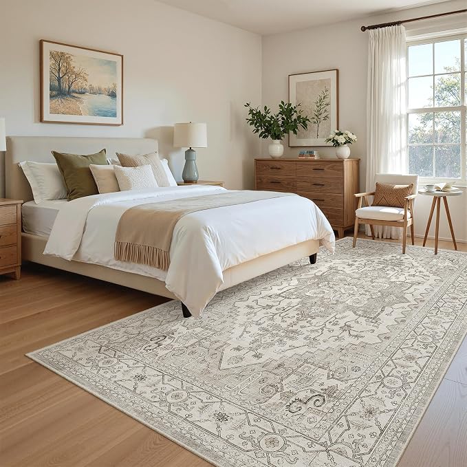 Madane Hallway Runner Rug 4x8 Wide: Washable Thin Runners - Image 3