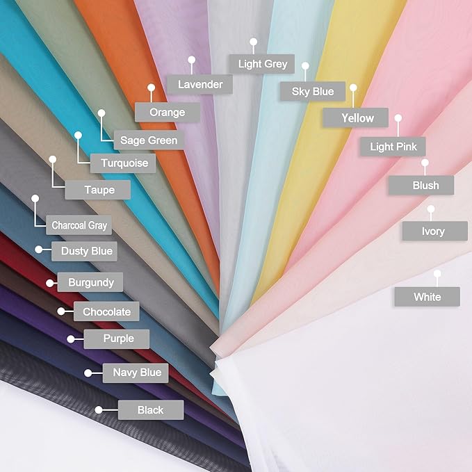 Black Valances for Windows, Modern Solid Mini Small Window Curtains for Cafe - Image 5