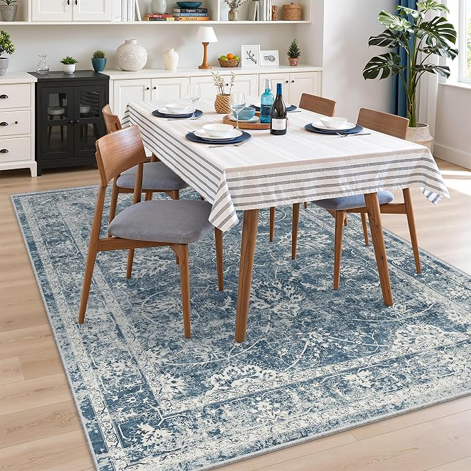 Madane 5x7 Area Rugs for Living Room, Washable Vintage Rug - Image 3