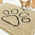 OLANLY Dog Door Mat for Muddy Paws 30x20, Paw Print Design, Absorbs Moisture by OLANLY