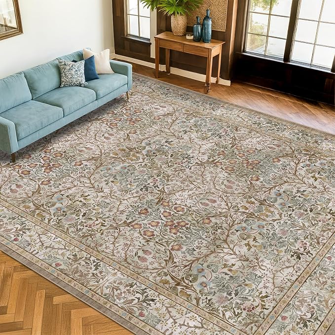 Washable Living Room Rug 10x12 by HazoHaus