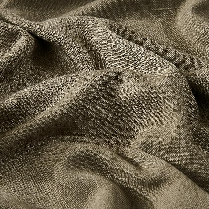 Vision Home Brown Pinch Pleated Full Blackout Curtains Linen Blended 60 inch - Image 5