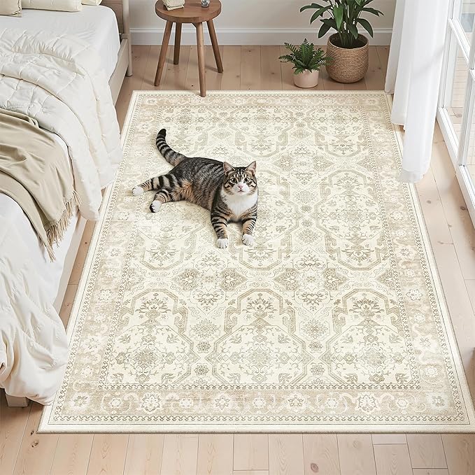 3x5 Rug, Small Area Rug for Kitchen, Machine Washable Non-Slip Throw Rug - Image 4