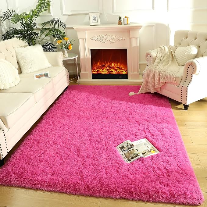 LOCHAS Ultra Soft Indoor Modern Area Rugs Fluffy Living Room Carpets - Image 6