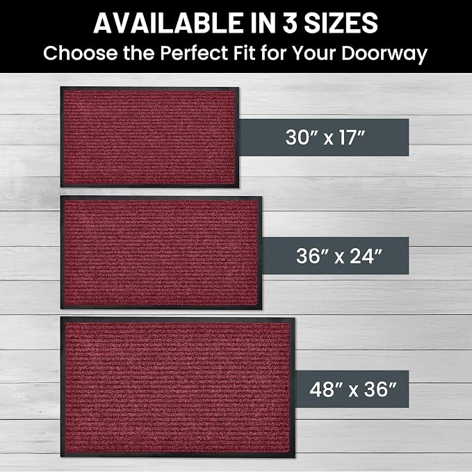 Sierra Concepts 2-Pack Front Door Mat Red - Image 5
