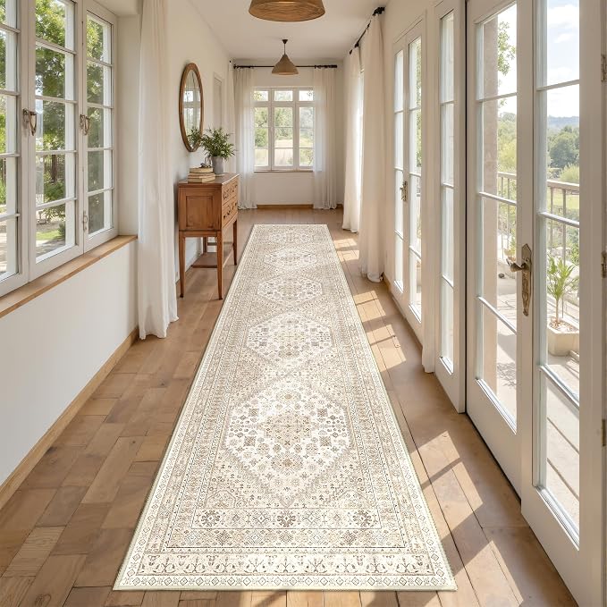 Carpet Runners for Hallway 12ft, Non-Slip Long Bathroom Rugs Runner for Kitchen - Image 5