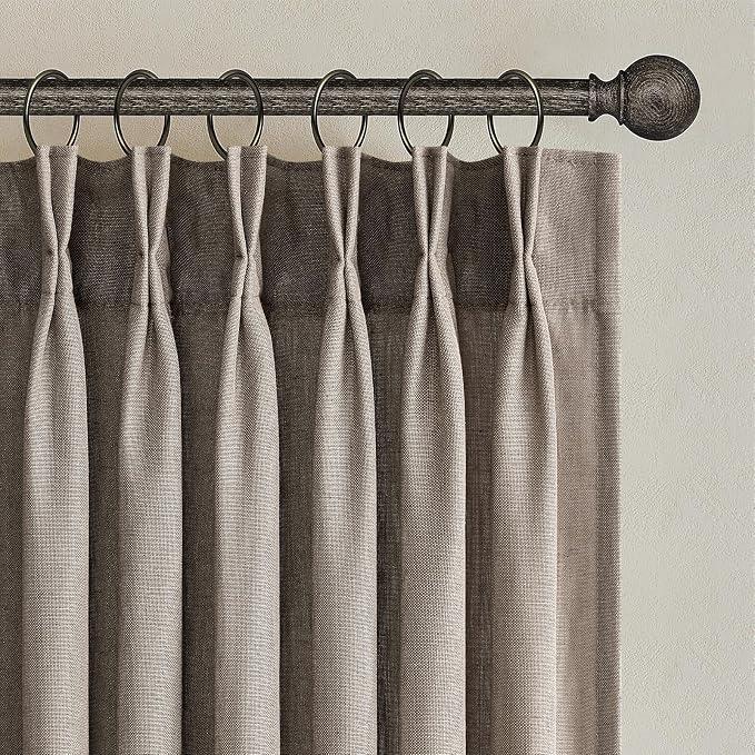 Pinch Pleated 94 Inch Curtains 2 Panels by Topfinel