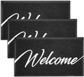 EARTHALL Door Mat 3-Pack Outside Inside Welcome Doormat 30"x17.5" Durable Floor by EARTHALL