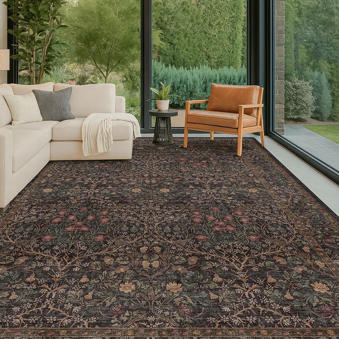 Washable Area Rugs 9x12 Living Room by HazoHaus