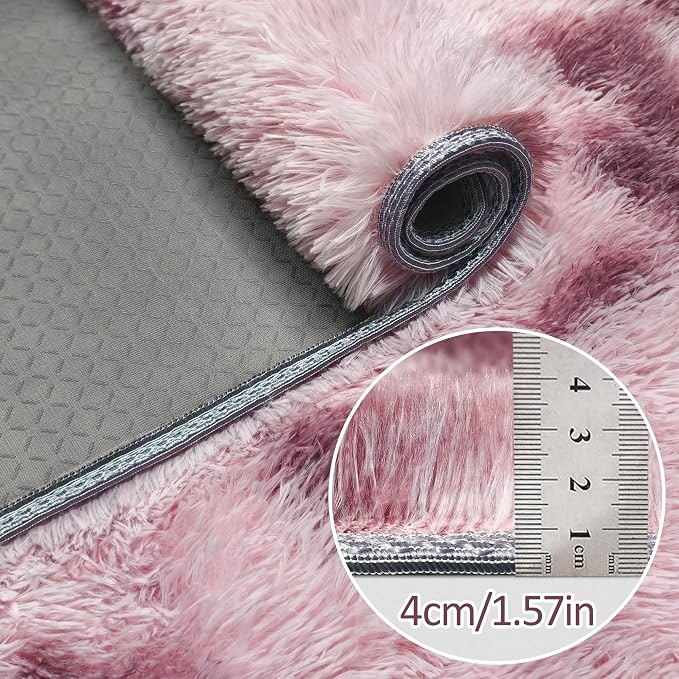 Tie-Dyed Blush 3x10 Machine Washable Runner Rugs - Image 5