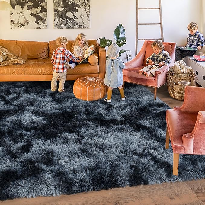 Rugs for Living Room 8x10, Soft Shaggy Modern Shag Area Rug for Bedroom - Image 2