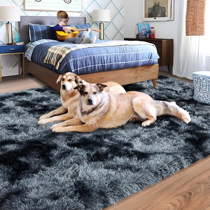 Rugs for Living Room 8x10, Soft Shaggy Modern Shag Area Rug for Bedroom - Image 3