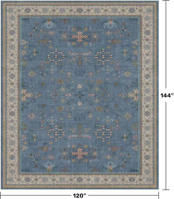 Hazo Haus Blue Big Rugs for Living Room - Image 2