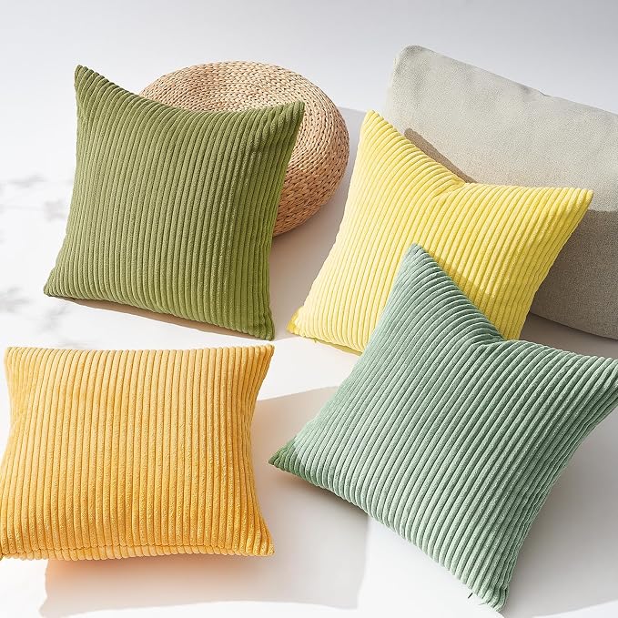 Topfinel 24x24 Decorative Large Throw Pillows Covers Set of 4, Couch Sofa - Image 4