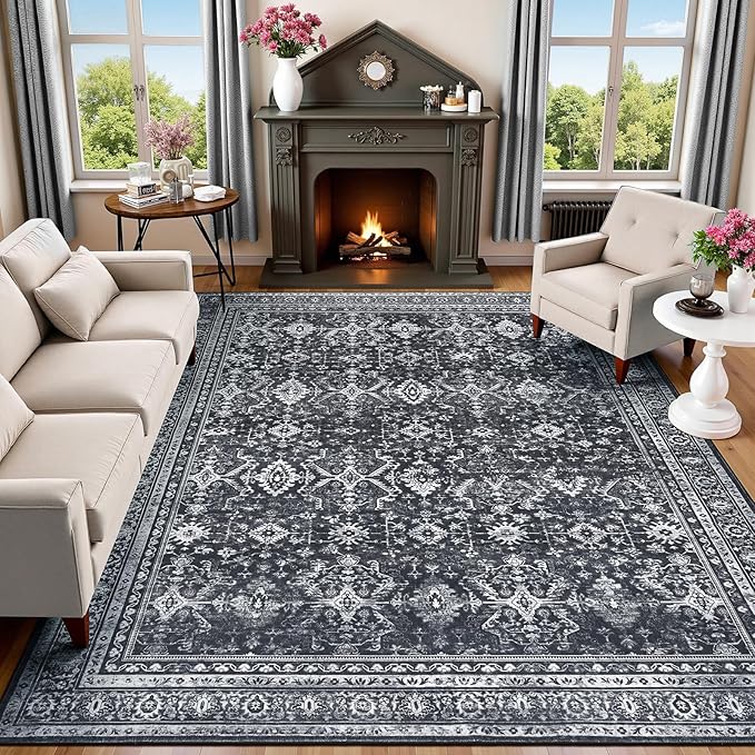 Lofus 8x10 Area Rug for Living Room, Soft Boho Carpets for Bedroom Dining Room by Lofus