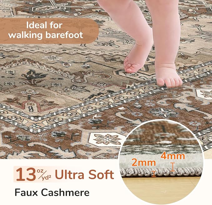 OPPODREAM Soft 10x14 Area Rugs, Washable Rugs 10x14 - Image 2