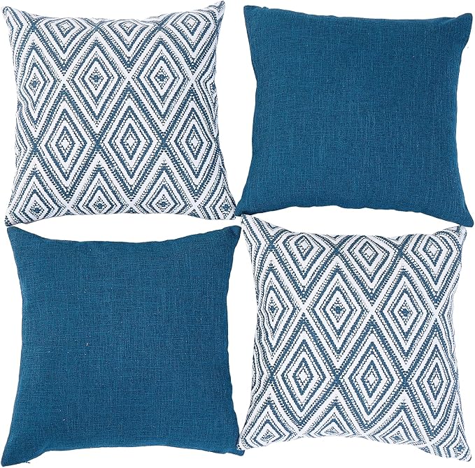 HPUK Decorative Throw Pillow Covers Set of 4 Couch Pillows Linen Cushion Cover - Image 2