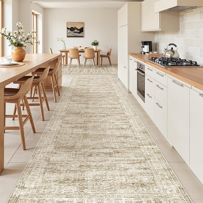 3x14 Washable Runner Rug for Hallway, Non-Slip Long Hallway Runner for Entryway - Image 3