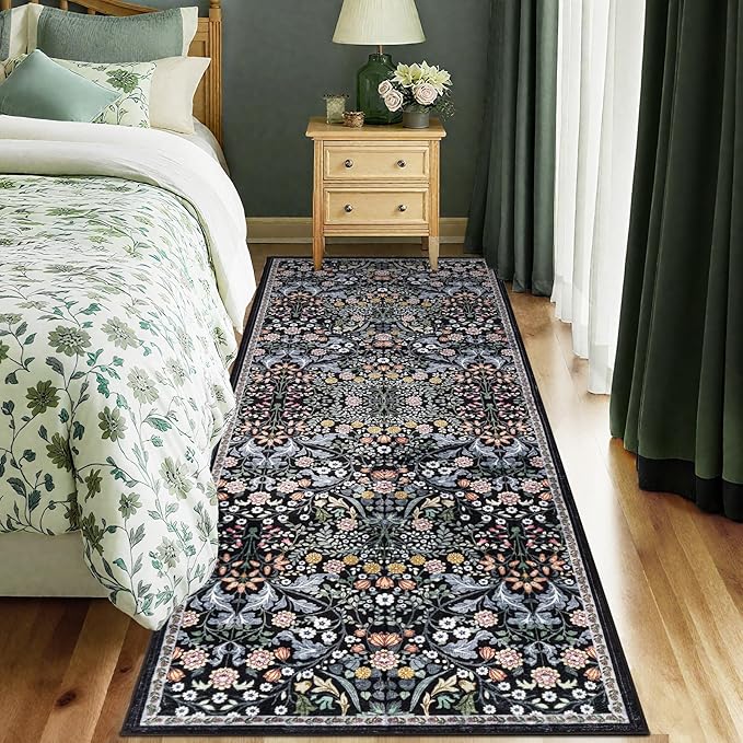 Runner Rug for Entryway: 2.6x8 Kitchen Rugs Non Slip Washable Ultra-Thin Soft - Image 2