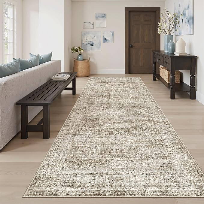 Hallway Runner Rug 4x8 Wide: Washable Thin Runners - Image 3